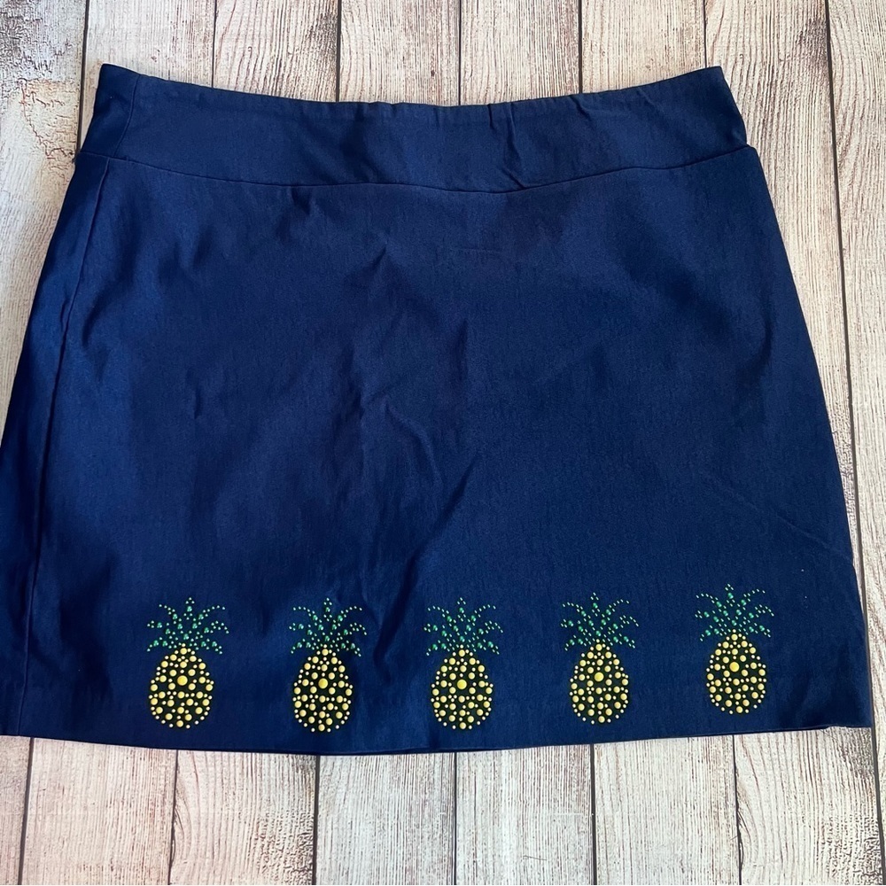 Jason Maxwell Pineapple Blue Skort Large